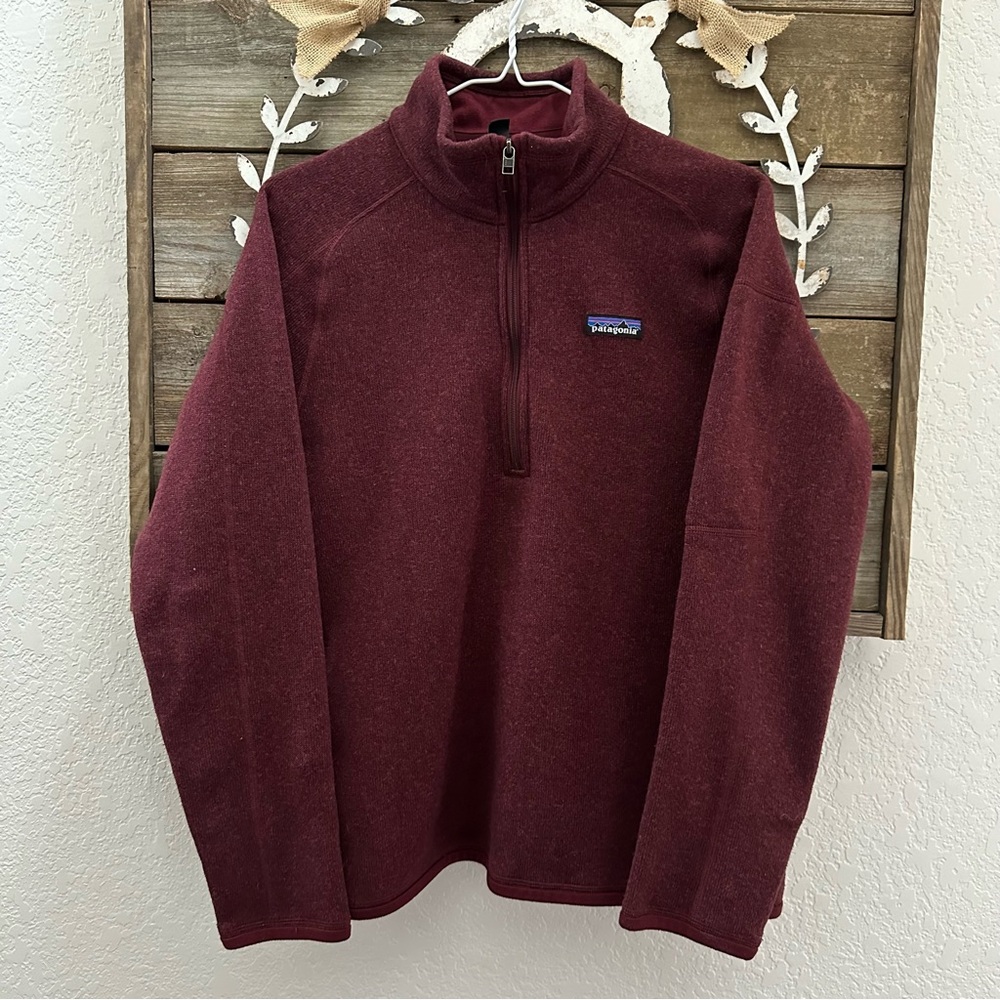 Patagonia Better Sweater 1/4 zip pullover ladies size Large
